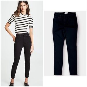 NEW Frame Ali High Rise Skinny Black Noir Size 28